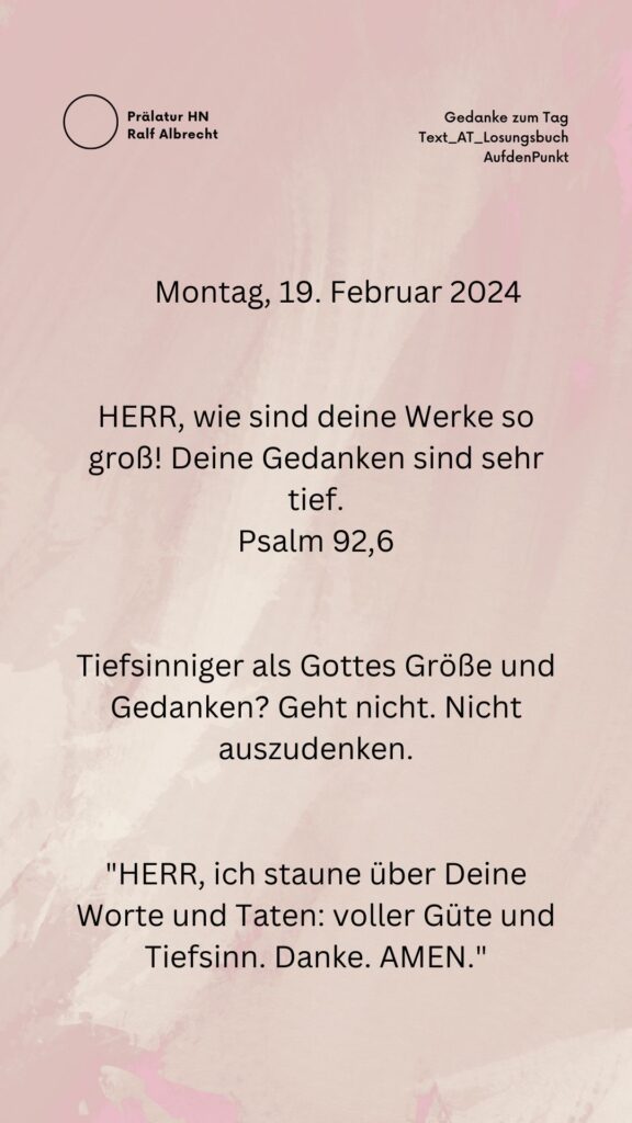 Ralf Albrecht Prälat Losung Heilbronn