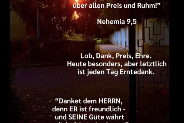 Losung zum Erntedankfest, Sonntag der 04.10.2026